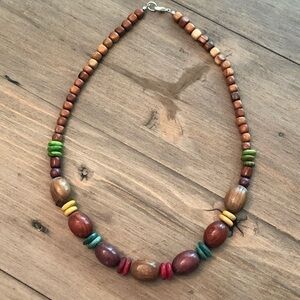 𝅺COSTA Rican wood necklace